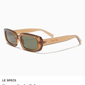 Le Specs Tobacco Rectangular Sunglasses - NWT
